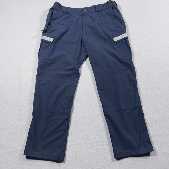 5.11‎ Tactical Stryke Pants Men 38x30 Ripstop Navy Cargo Reflective Utility - Picture 3 of 13
